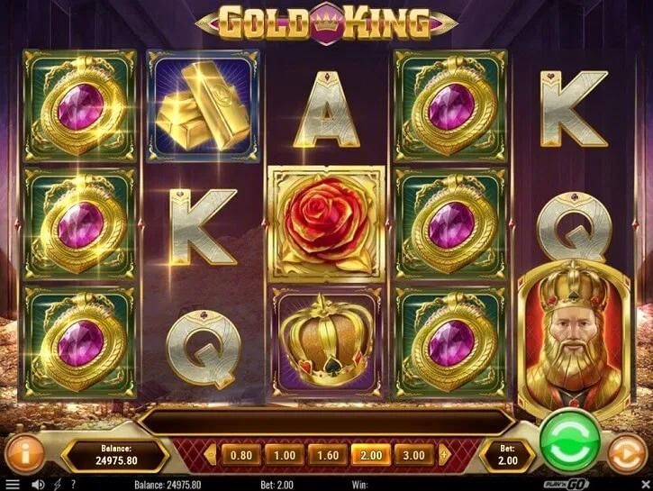 gold king slot screen