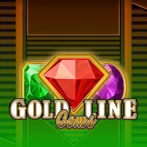 gold line gems slot icon