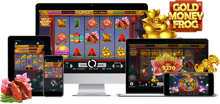 gold money frog slot screen