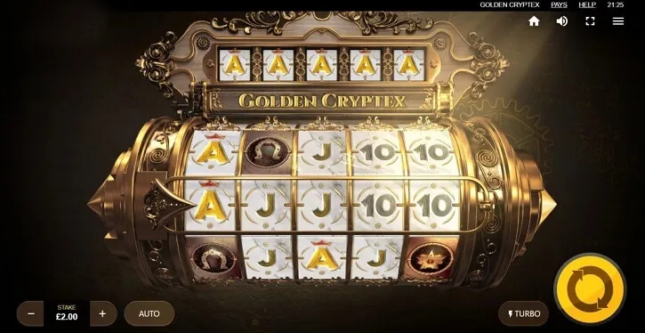 golden cryptex slot screen