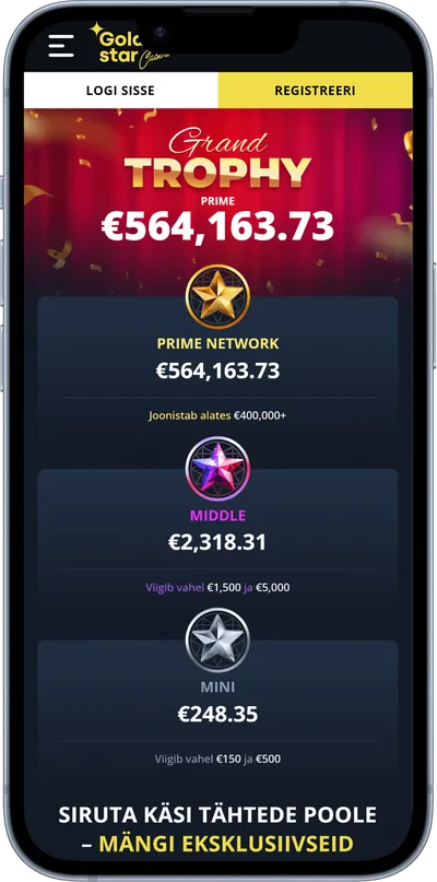goldenstar kasiino mobiilne veebileht jackpots