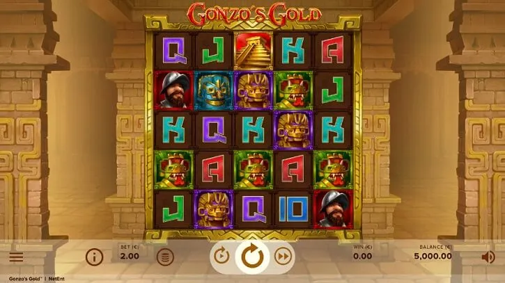 gonzos gold slot screen