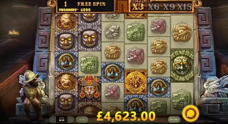 gonzos quest megaways slot screen