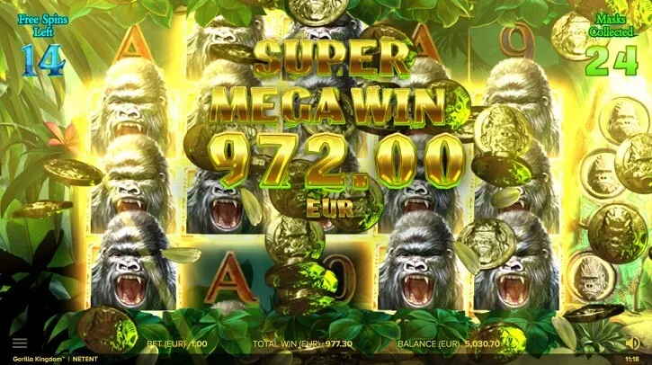 gorilla kingdom slot freespins