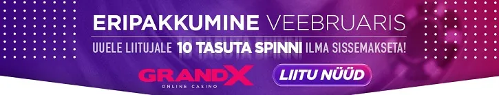 grandx kasiino 10 tasuta spinni kampaania