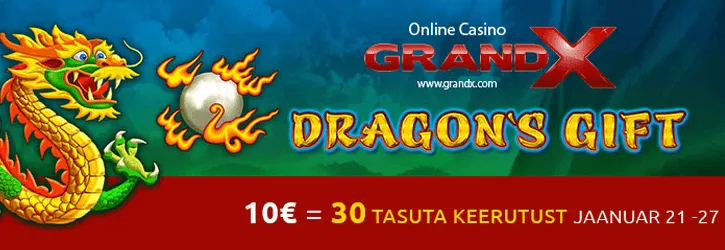 grandx kasiino dragons gift kampaania