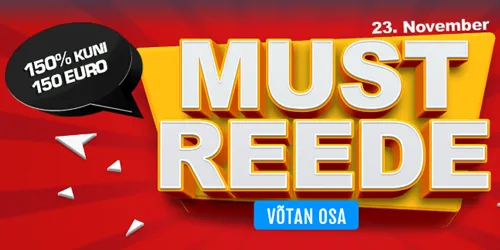 grandx kasiino must reede boonus