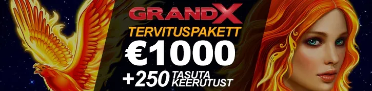 grandx kasiino uus tervituspakett tasuta spinnid