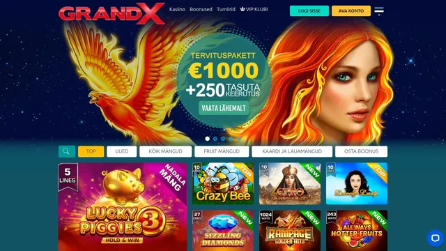 grandx kasiino veebileht