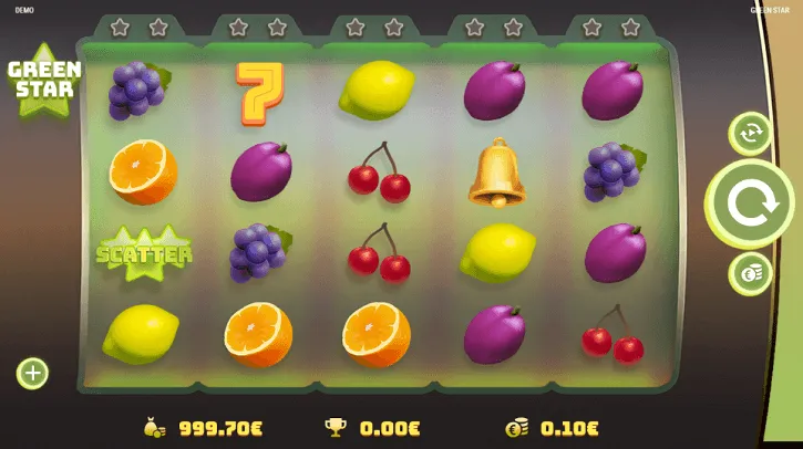 green star slot screen