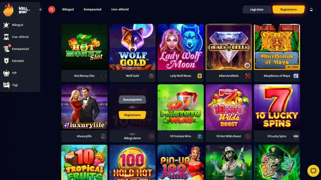 hellwinz kasiino slotid