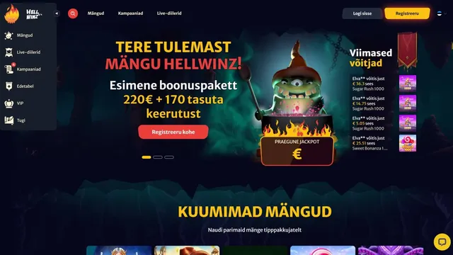hellwinz kasiino veebileht