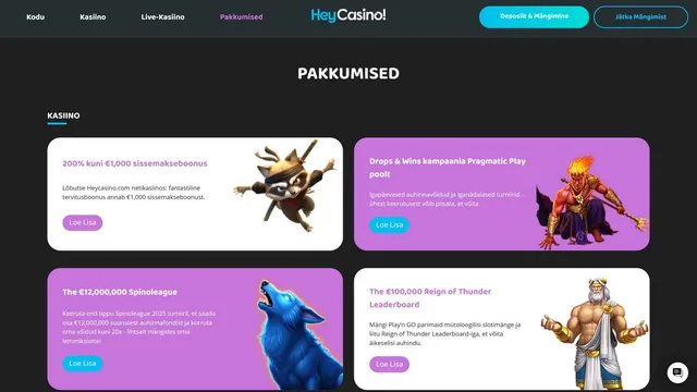 heycasino kampaaniad