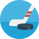 hockey round icon