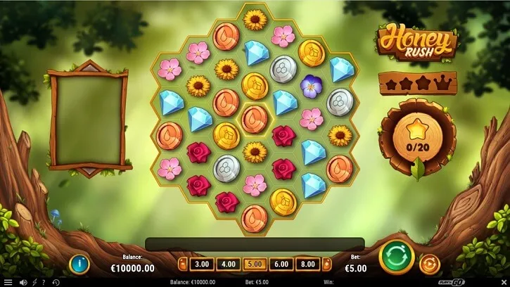 honey rush slot screen