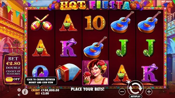 hot fiesta slot screen