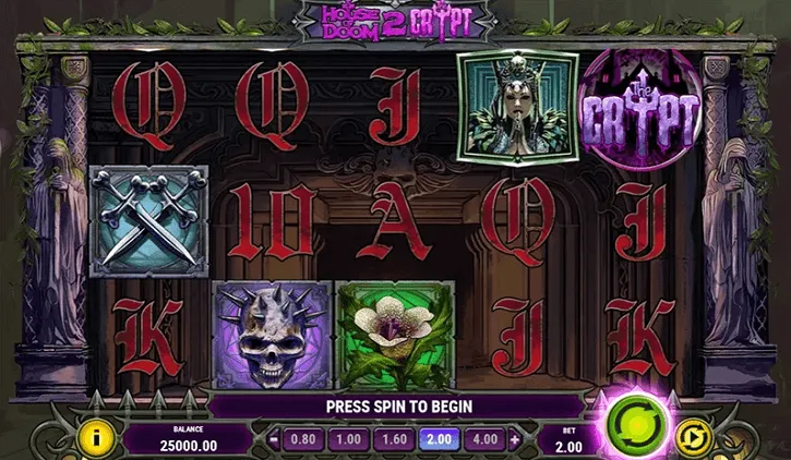 house of doom 2 the crypt slot screen