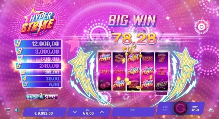 hyper strike slot screen