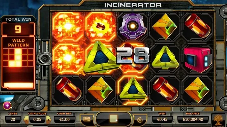 incinerator slot screen