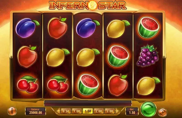 inferno star slot screen