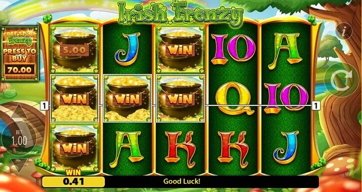 irish frenzy slot screen