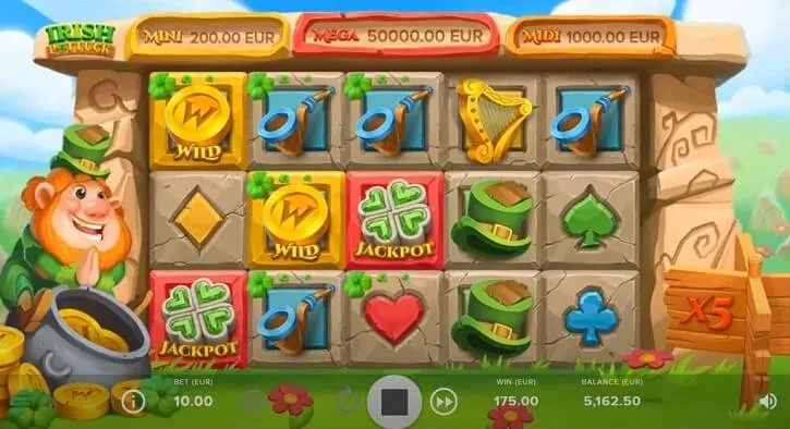 irish pot luck slot screen