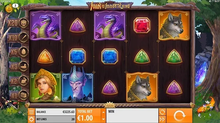 ivan and the immortal king slot screen