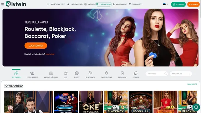 iviwin casino live kasiino