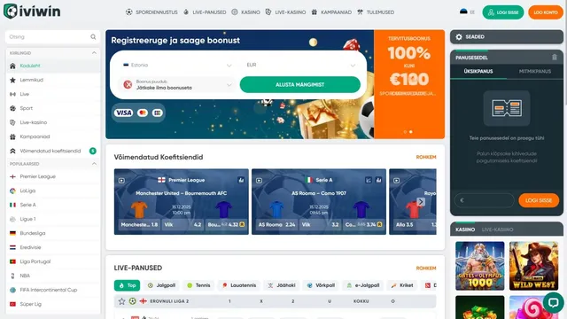iviwin casino veebileht