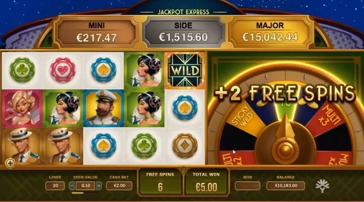jackpot express slot screen