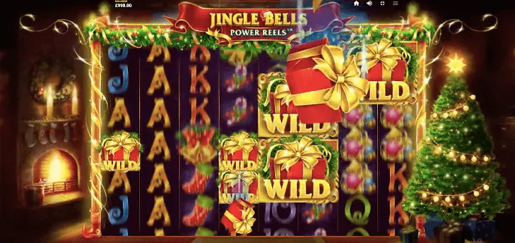 jingle bells power reels slot screen