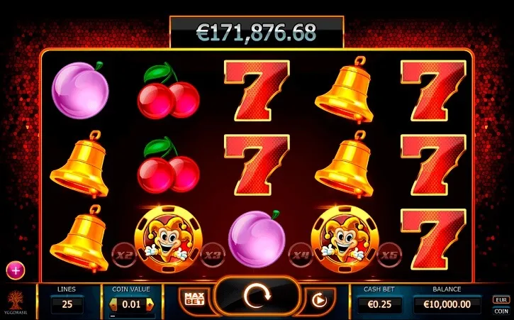 joker millions slot screen