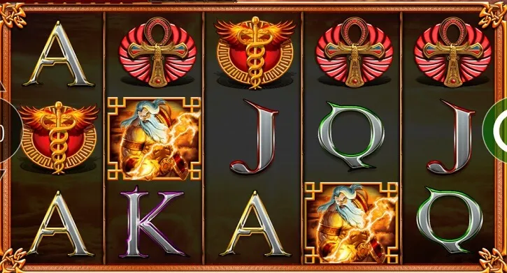 journey of the gods slot screen
