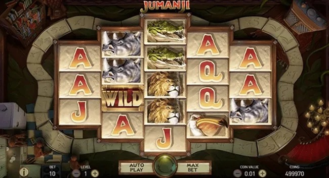 jumanji slot screen