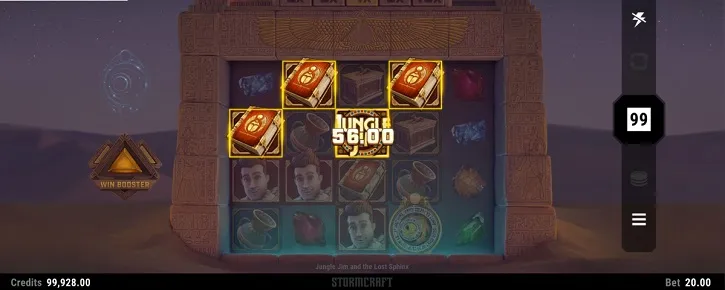 jungle jim and the lost sphinx slot screen