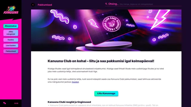 kanuuna kasiino club