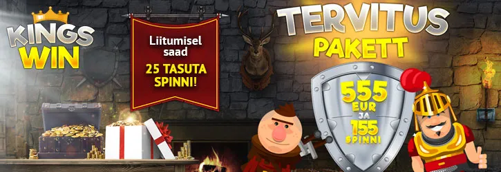 kingswin kasiino tervitus boonus