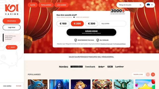 koi kasiino veebileht