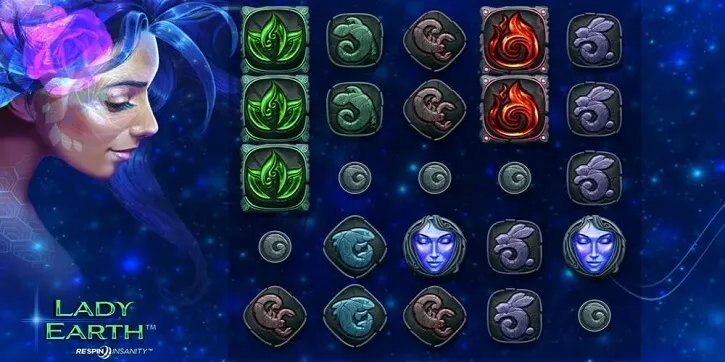 lady earth slot screen