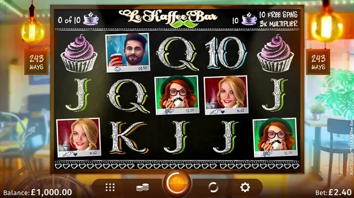 le kaffee bar slot screen