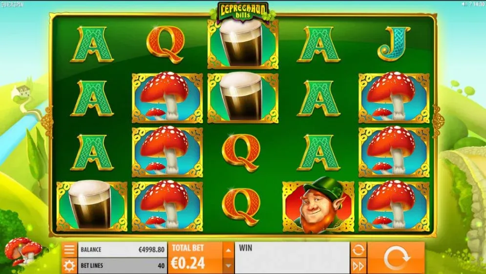 leprechaun hills slot screen