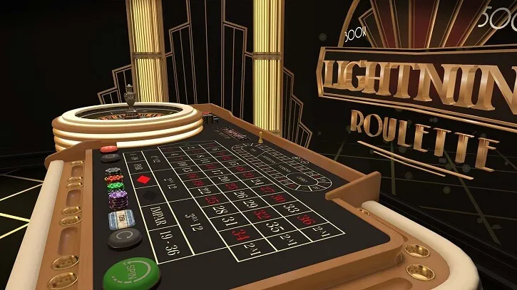 lightning roulette first person screen