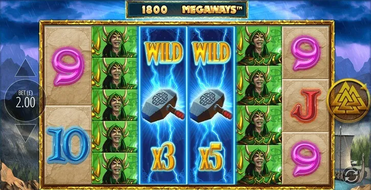 lightning strike megaways screen