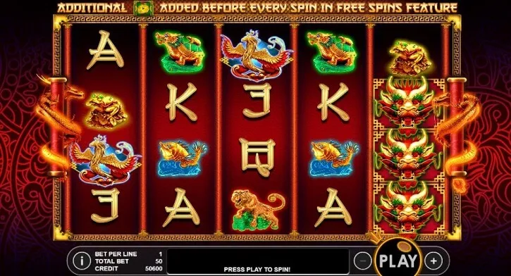 lucky dragon slot screen