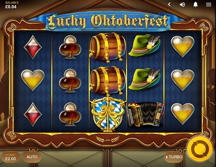 lucky oktoberfest slot screen