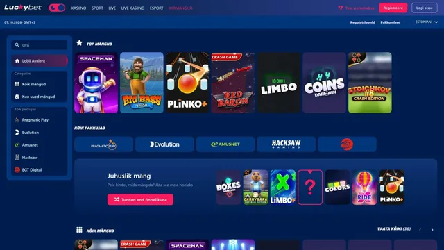 luckybet kiirmängud