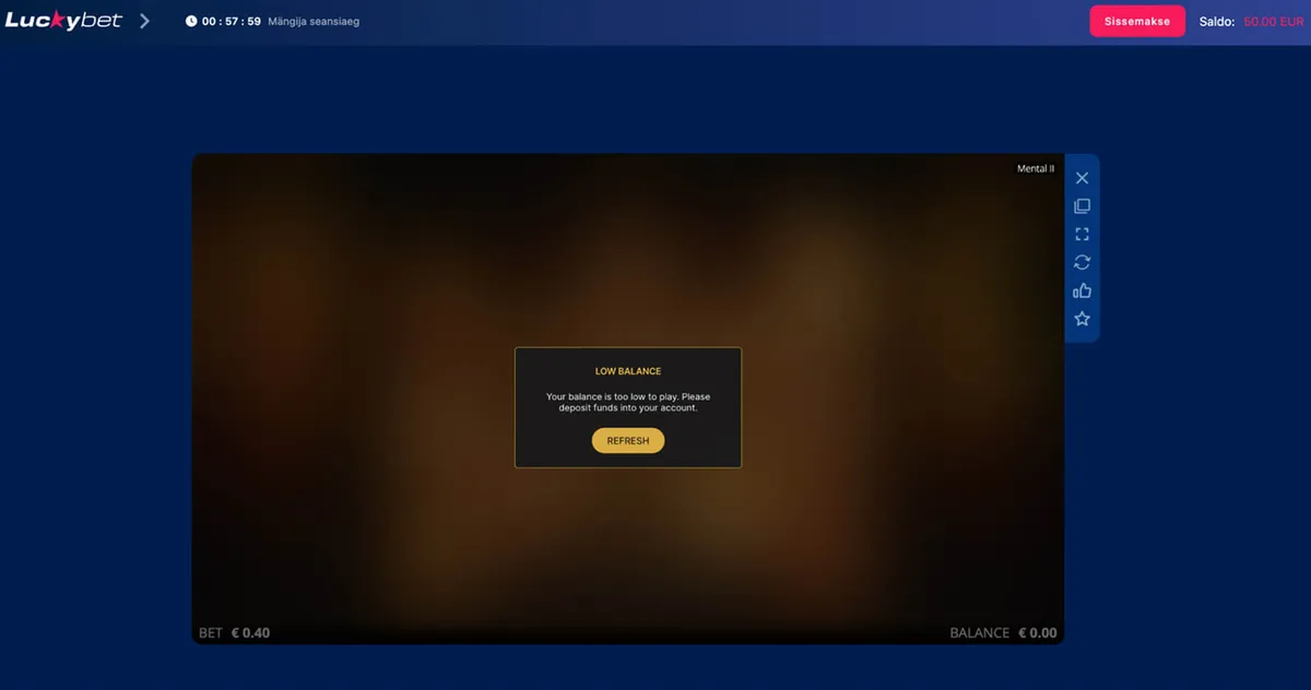 luckybet lukustatud saldo