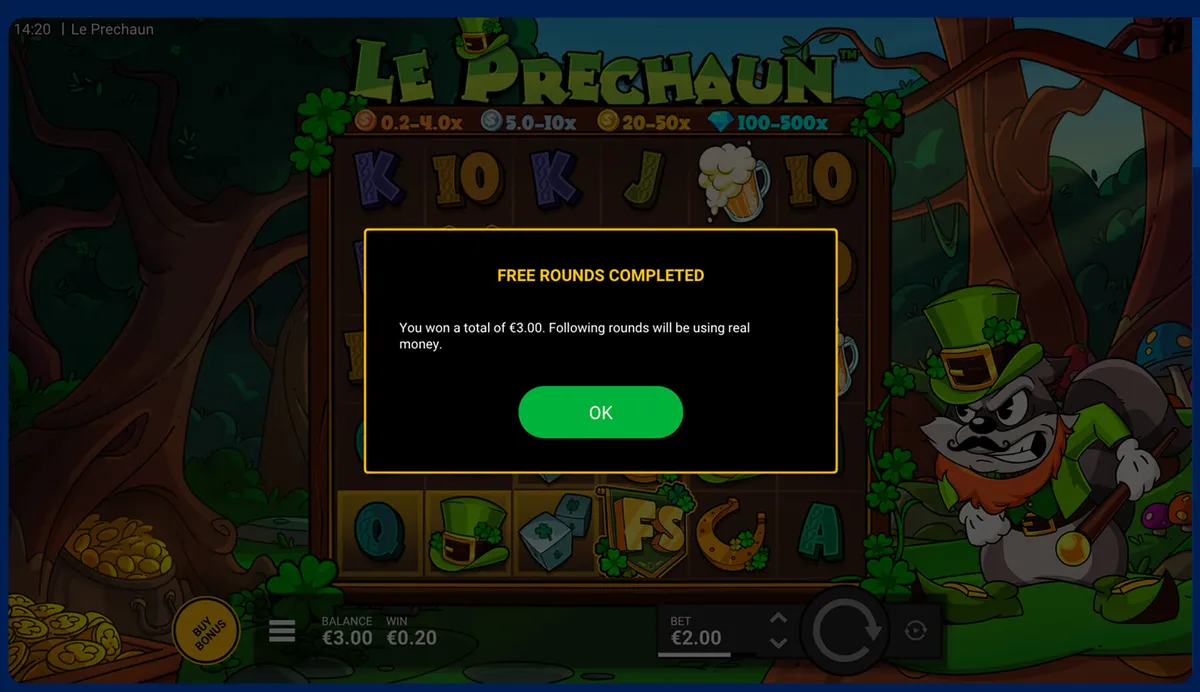 luckybet sissemakseta boonuse võit