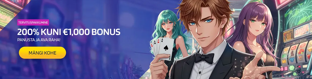 lysacasino tervituspakkumine kuni 1000 eurot