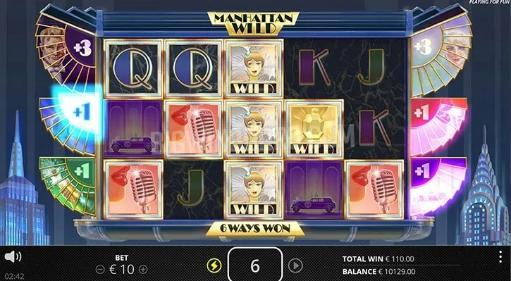 manhattan wild slot screen